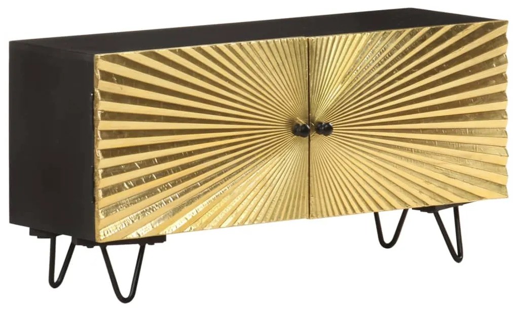 Móvel de TV 90x30x45 cm madeira de mangueira maciça