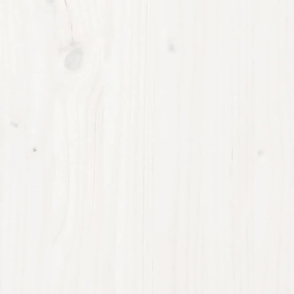 Caixote de compostagem 82,5x82,5x99,5cm pinho maciço branco