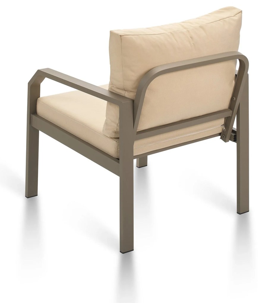 Conjunto de Lounge de Jardim Arya – Sofá de 2 Lugares, 2 Poltronas Ind