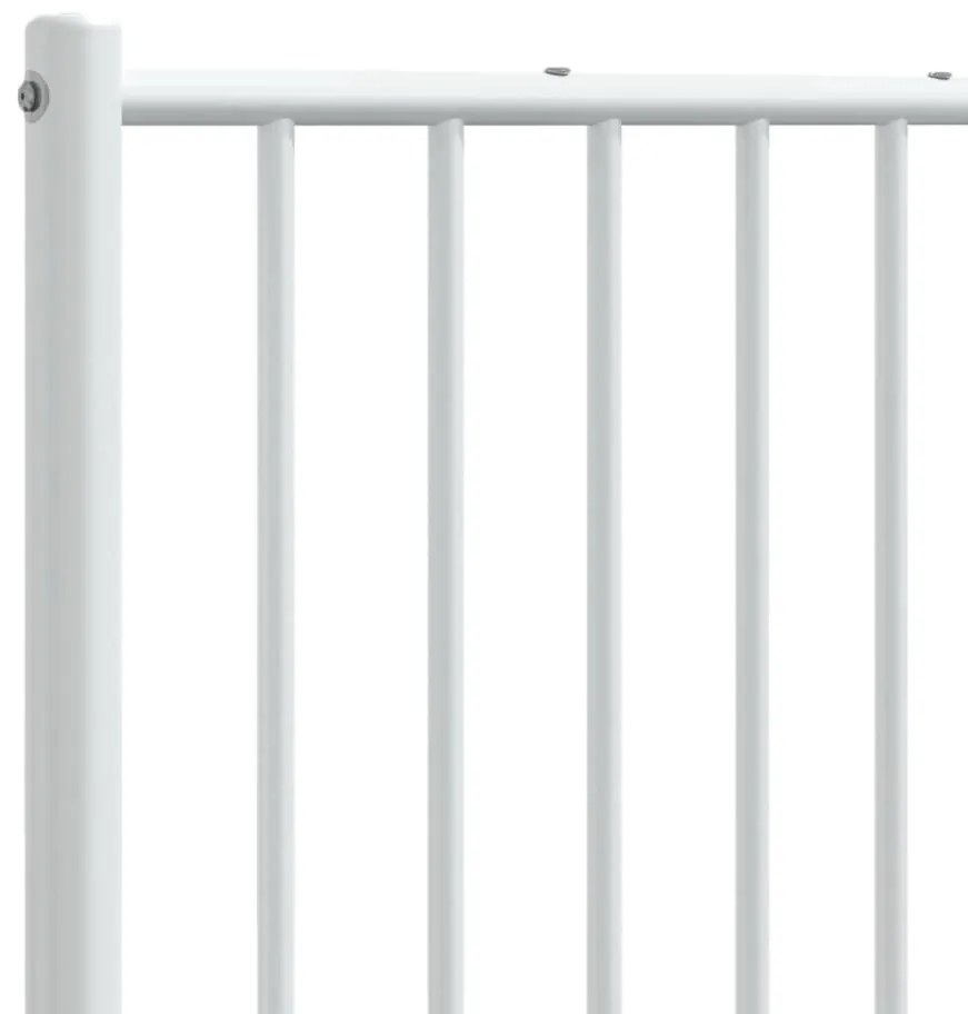 Cabeceira de cama 160 cm metal branco