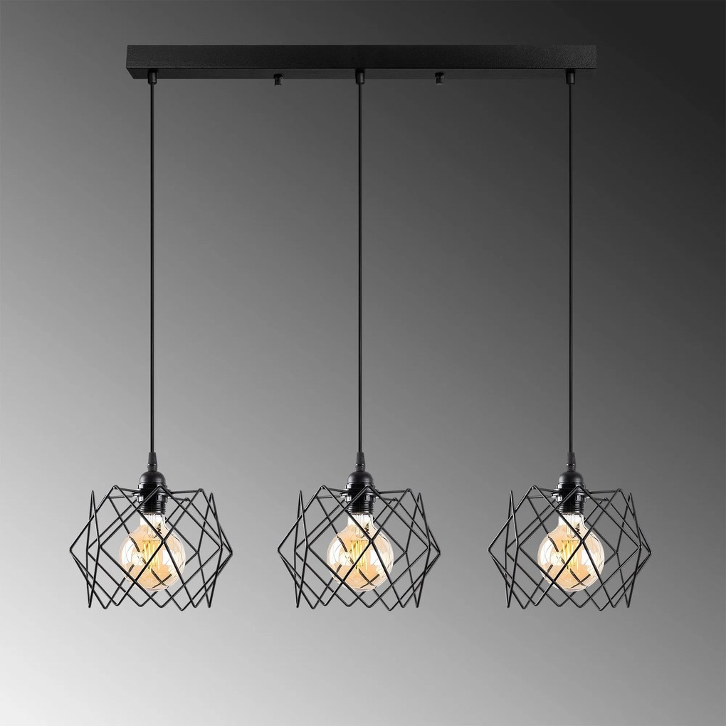 Candeeiro Karakas – Preto – 98 x 24 cm