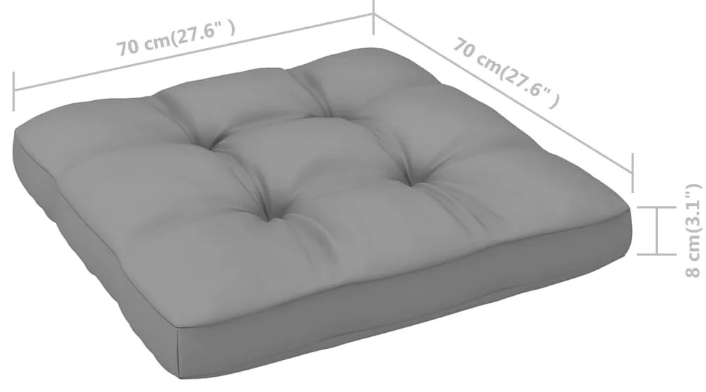 13 pcs conjunto lounge de jardim c/ almofadões pinho maciço