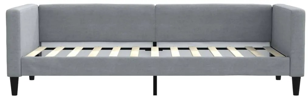 Sofá-cama c/ gavetão e gavetas 80x200 cm tecido cinzento-claro
