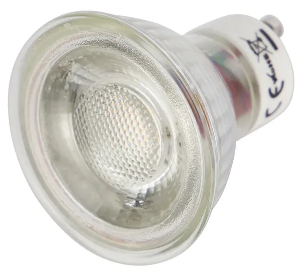 Conjunto de 5 lâmpadas LED GU10 filamento chama 1W 80lm 2200K