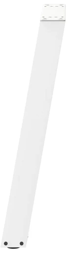 Pés de mesa de console em forma de U, 2 peças, branco, 28x(72-73) cm,