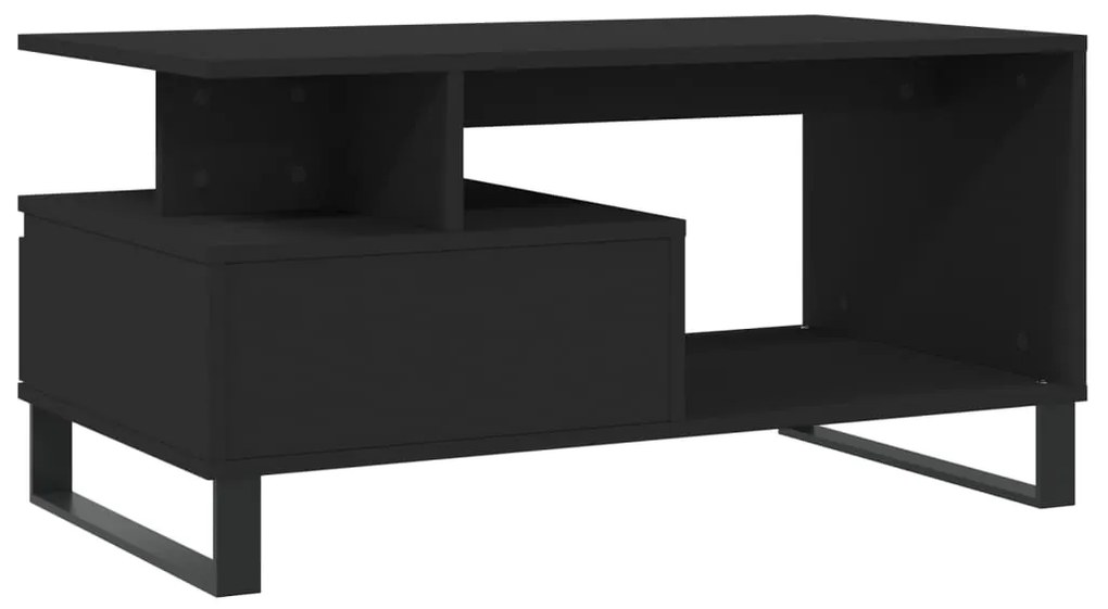 Mesa de centro 90x49x45 cm derivados de madeira preto