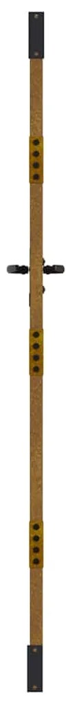Portão de jardim 85x200 cm aço corten design árvore