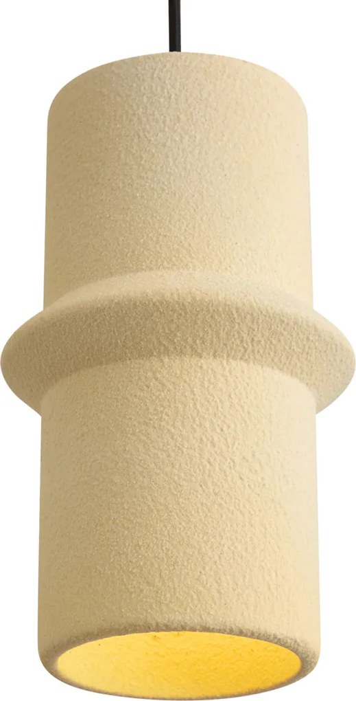 Candeeiro suspenso retro bege 3-luzes - Monti
