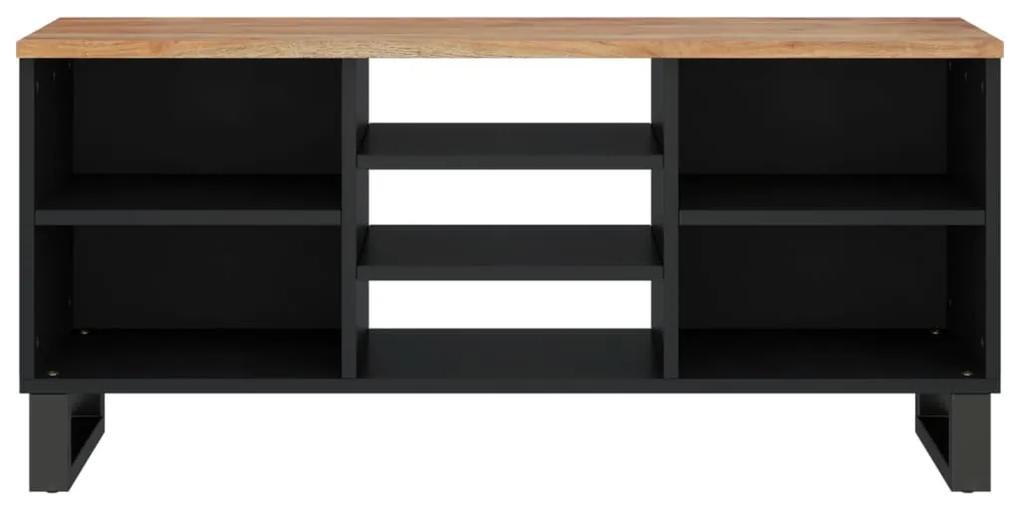 Móvel de TV 100x33x46 cm acácia maciça/derivados madeira