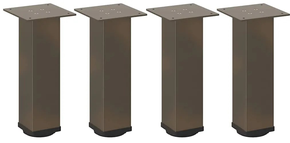 Pés para mesa de centro 4 peças aço natural 42-44 cm aço