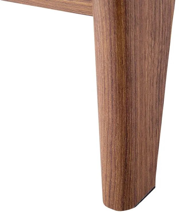 Móvel de TV com 1 gaveta e 5 prateleiras em madeira escura e branco EERIE Beliani