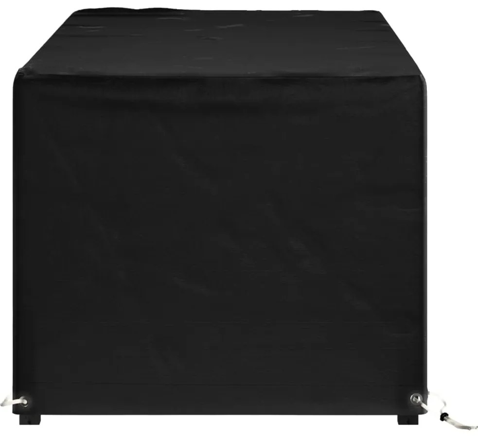 Capa p/ mobiliário de jardim 8 ilhós 192x82x65 cm retangular