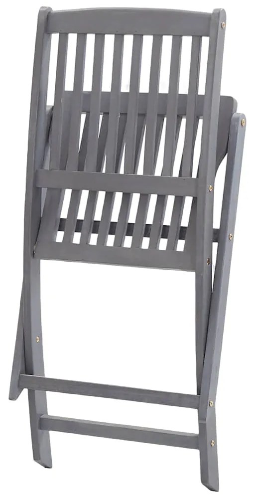 Cadeiras de exterior dobráveis 8pcs c/ almofadões acácia maciça