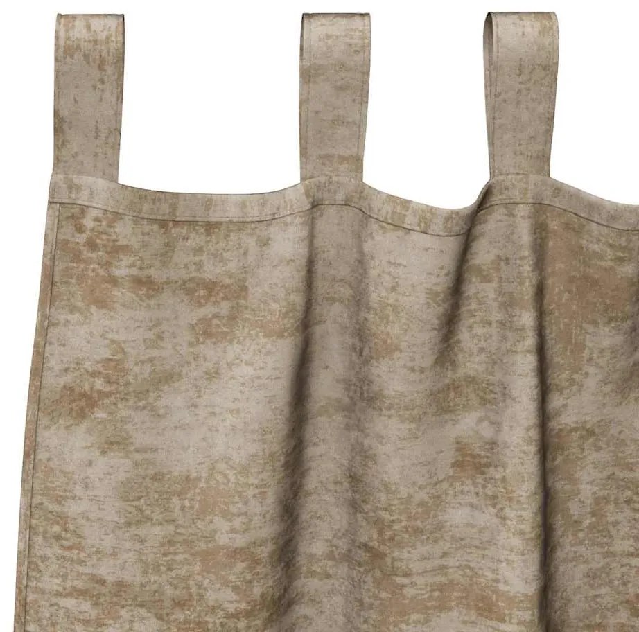 Cortinas de Veludo 2 pcs com Ilhós Champagne 245x140 cm
