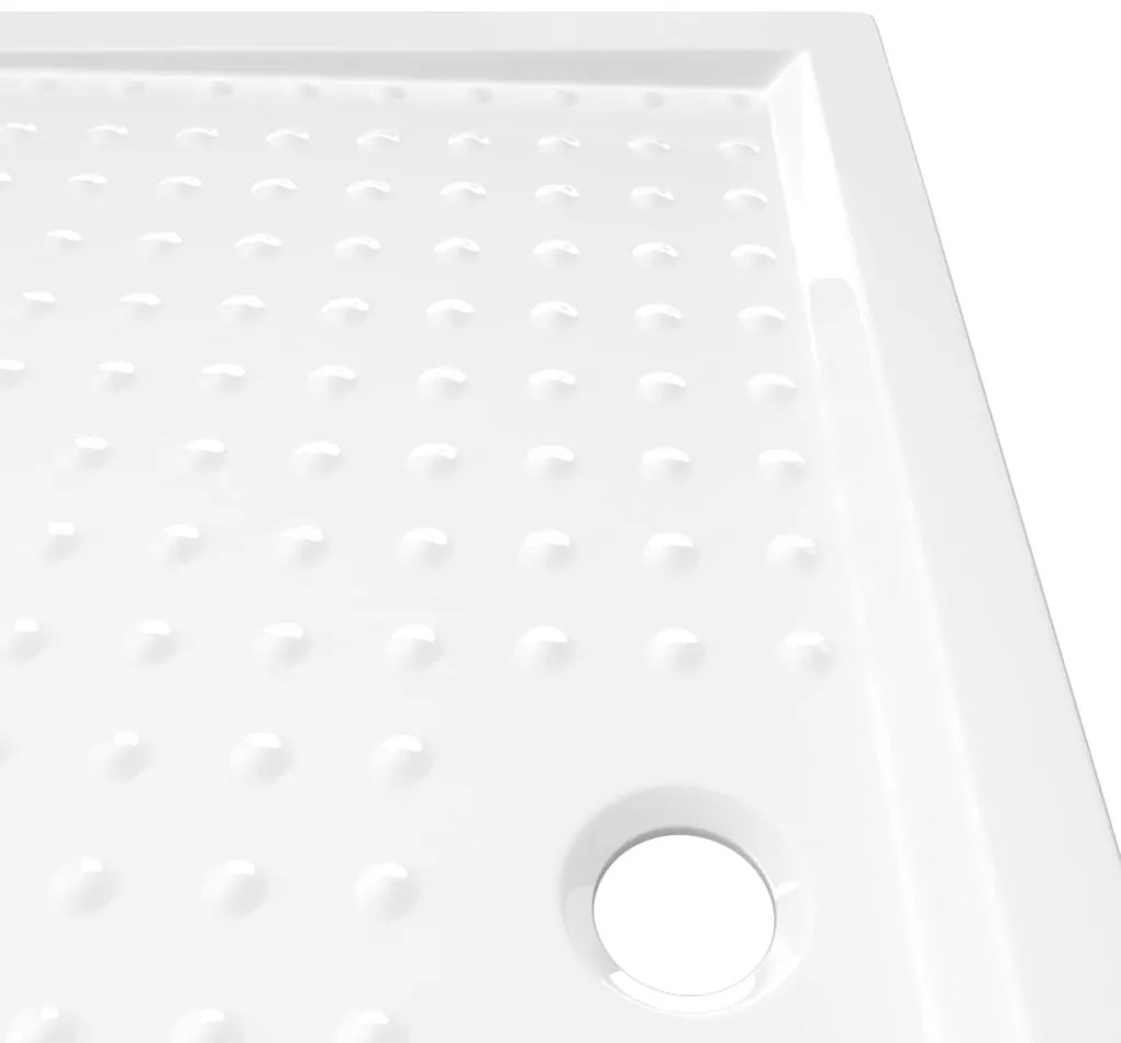 Base de chuveiro com pontos 80x120x4 cm ABS branco
