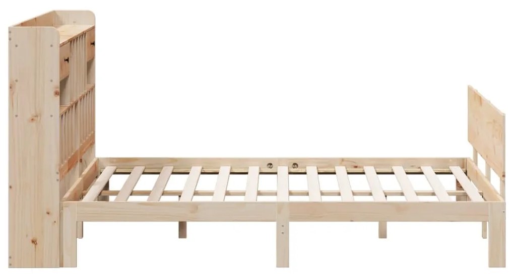 Cama com estante sem colchão 180x200 cm pinho maciço