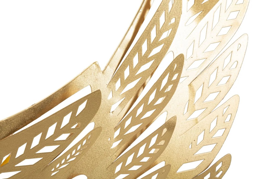 PAINEL DE PAREDE DE FERRO 2 PEÇAS 90X3,5X43,5 CM DOURADO
