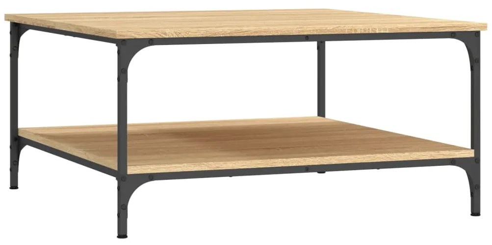 Mesa de centro 80x80x40 derivados de madeira carvalho sonoma