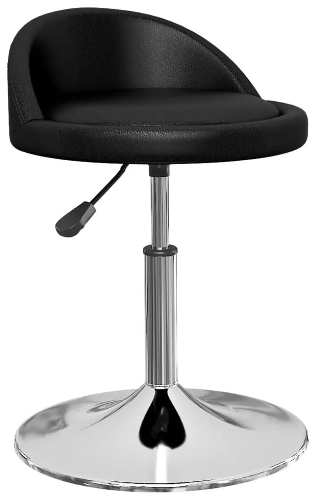 vidaXL Banco de bar couro artificial preto