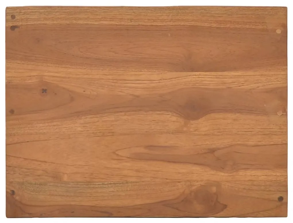 Mesa de cabeceira 40x30x76 cm madeira de teca maciça
