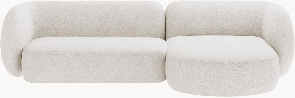 Sofá de canto modular em bouclé Kate (3 lugares)