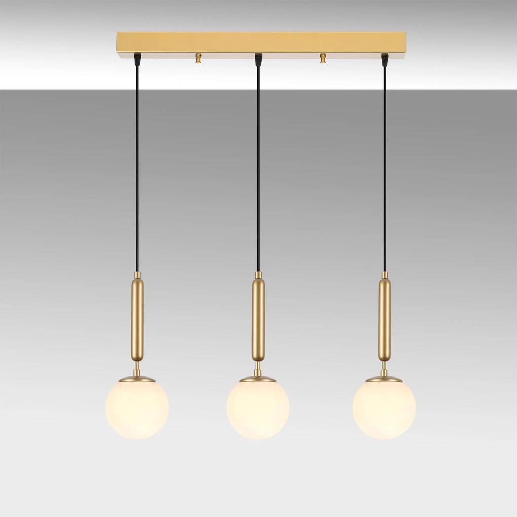 Candeeiro Chandelier King – Dourado Brilhante – 62 x 15 x 134 cm