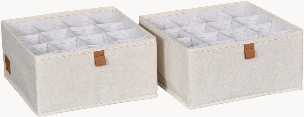 Organizadores com 16 compartimentos Premium, conjunto de 2