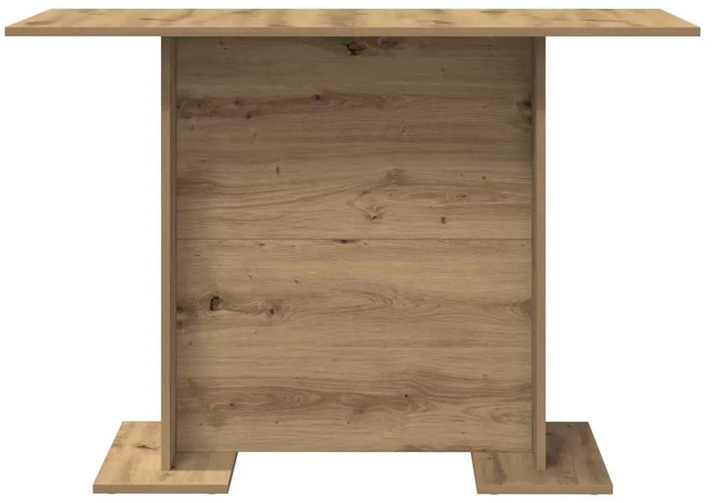 Mesa de Jantar vidaXL Artisan Oak 110x60x75 cm Madeira Engrenhada