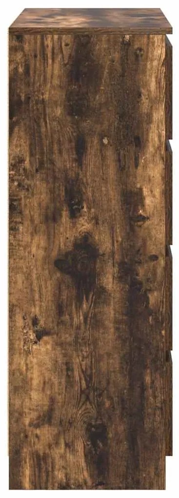 Aparador 80x35x99 cm derivados de madeira carvalho fumado