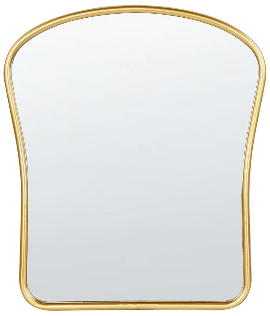 Espelho de parede em metal dourado 45 x 52 cm NOTH Beliani