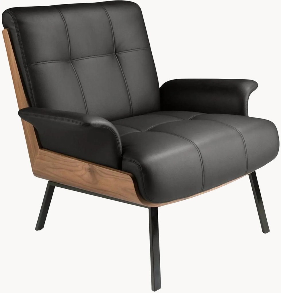 Poltrona em couro sintético Rowena