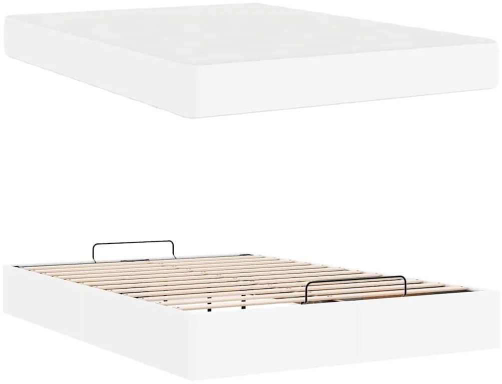 Estrutura de cama com colchão Outros Branco Puro 160 x 200 cm