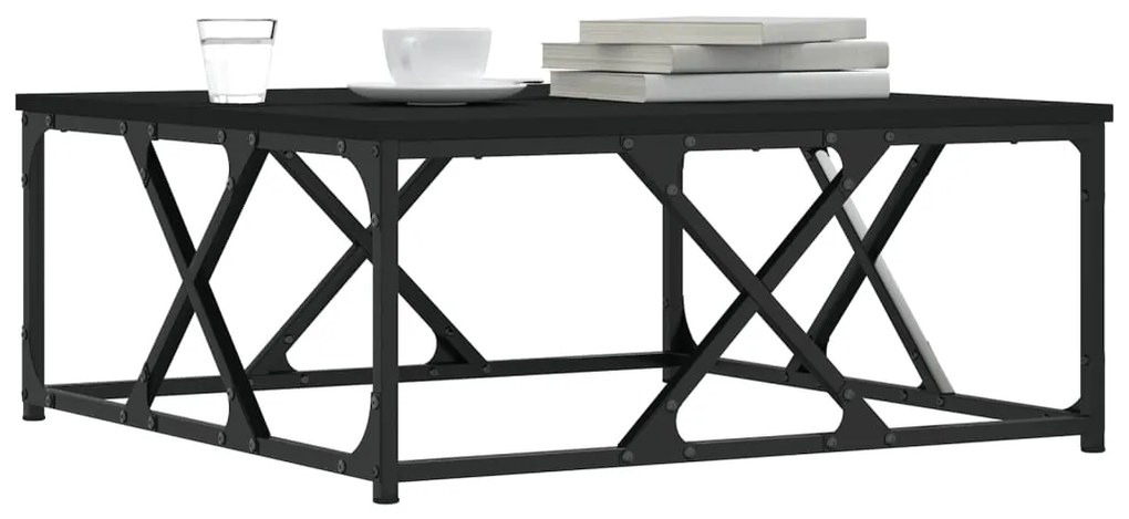 Mesa de centro 70x70x30 cm derivados de madeira preto