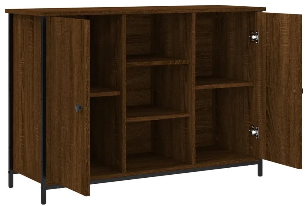 Aparador 100x35x70 cm derivados de madeira carvalho castanho