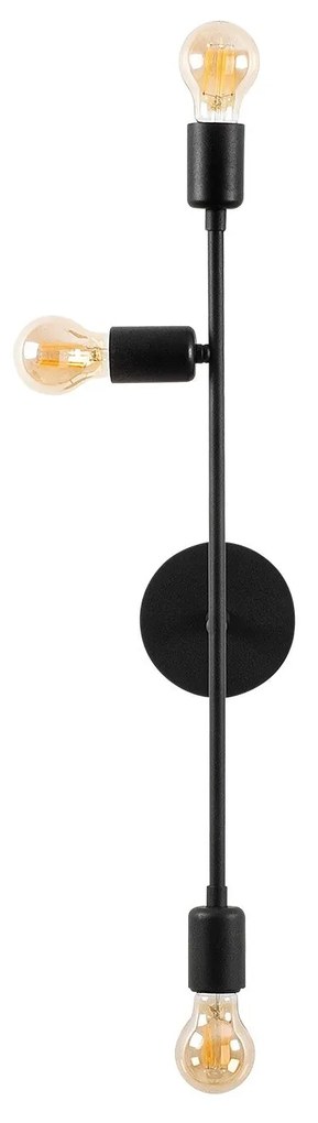 Candeeiro de Parede Bedside – Preto – 15 x 15 cm