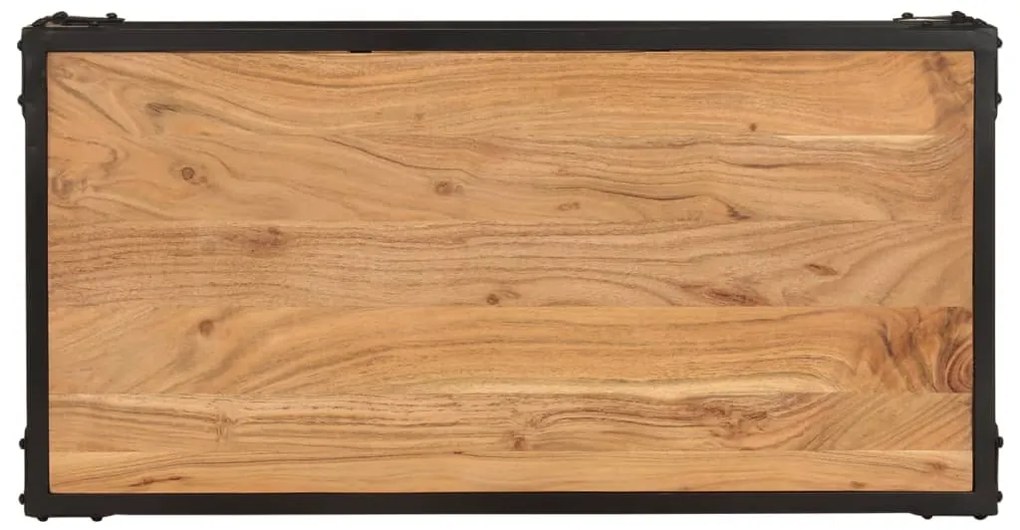 Mesa de centro 90x45x35 cm madeira de acácia maciça