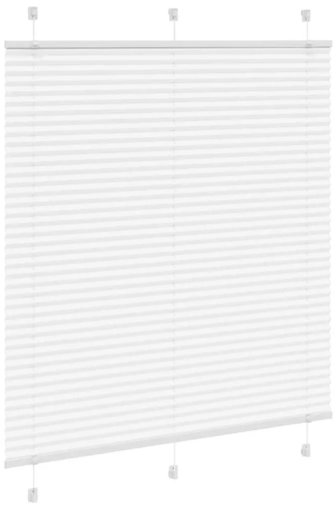Branco Plissada Cega 120x150cm Largura Tecido 119,4cm Poliéster