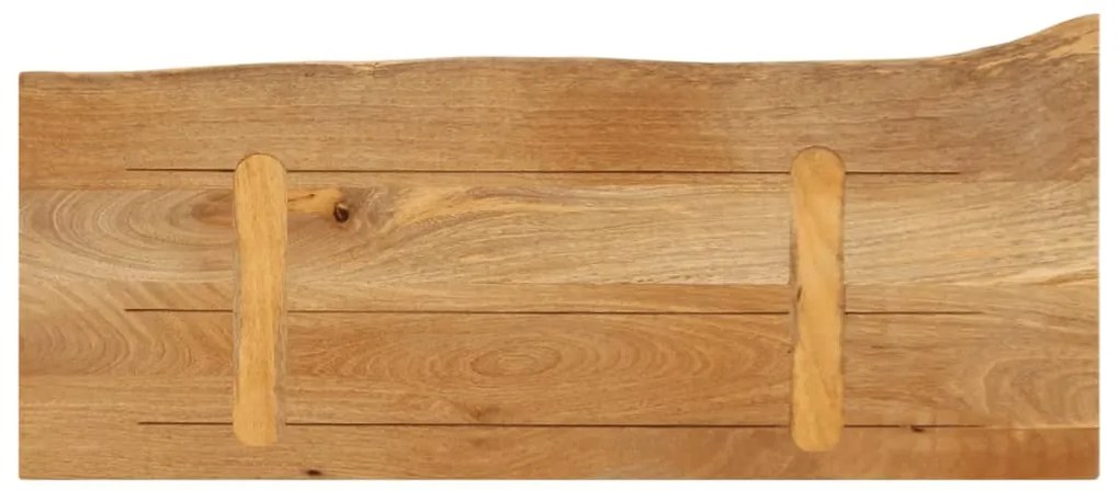 Tampo de mesa c/ borda viva 70x40x2,5 cm mangueira maciça