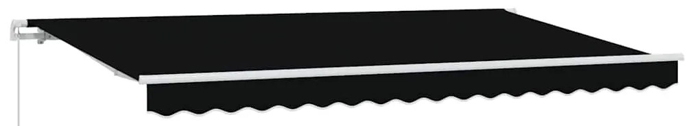 Toldo Retrátil Preto e Branco 400x200 cm 400 x 200 cm 4x2 m