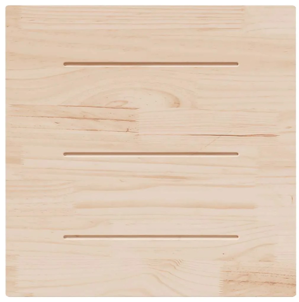 Tampo de mesa quadrado 70x70x2,5 cm pinho maciço