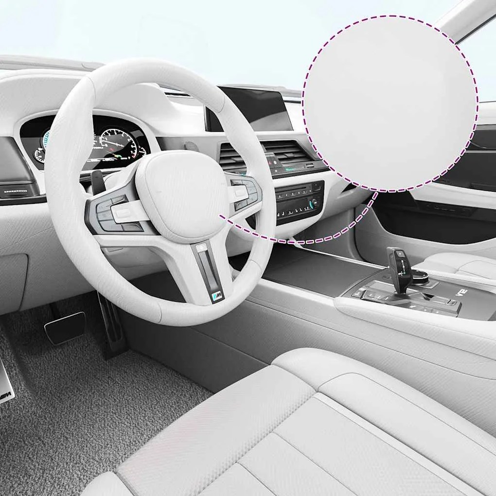 Películas para carro 2 pcs 100x150 cm branco 4D