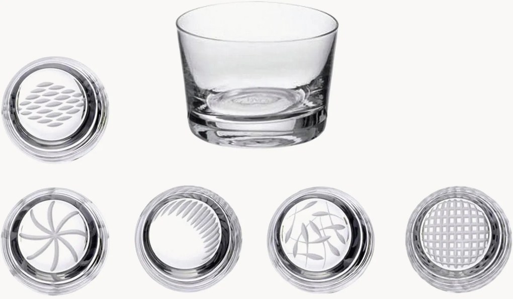 Copos em cristal Mexico, conjunto de 6