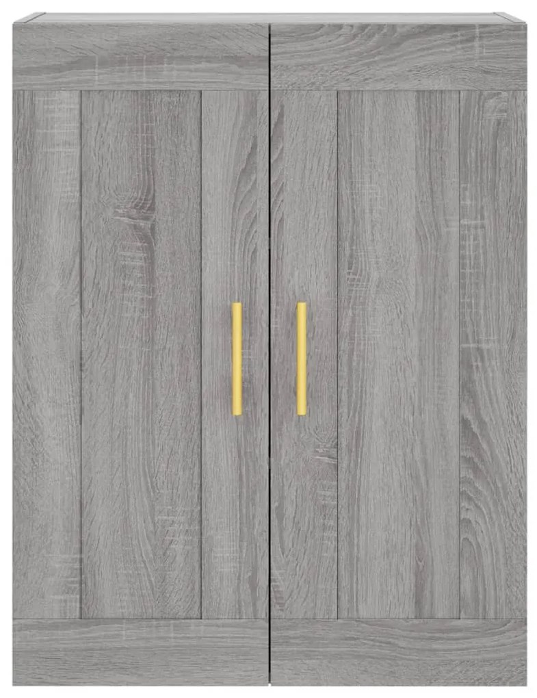 Armário alto 69,5x34x180 cm derivados de madeira sonoma cinza