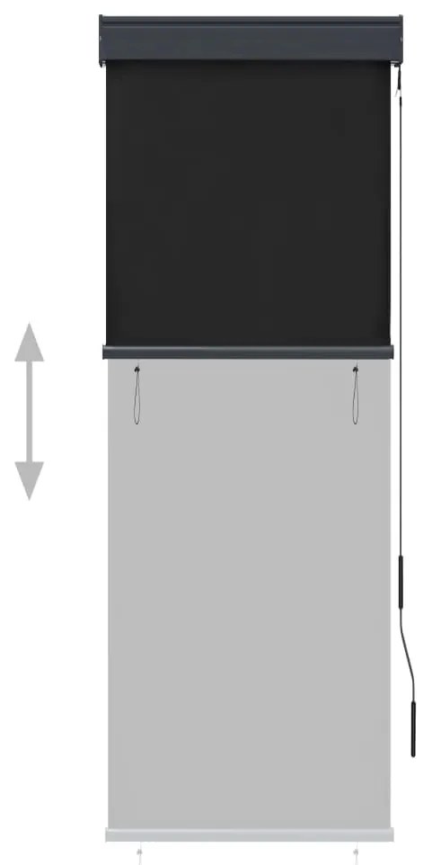 Estore de rolo para exterior 60x250 cm antracite