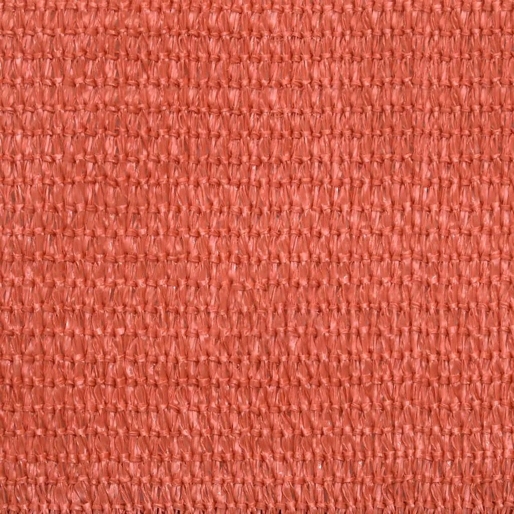 Para-sol estilo vela 160 g/m² 3x3x3 m PEAD terracota