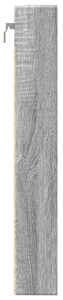 Armário vitrine 80x8,5x58 cm derivados de madeira cinza sonoma