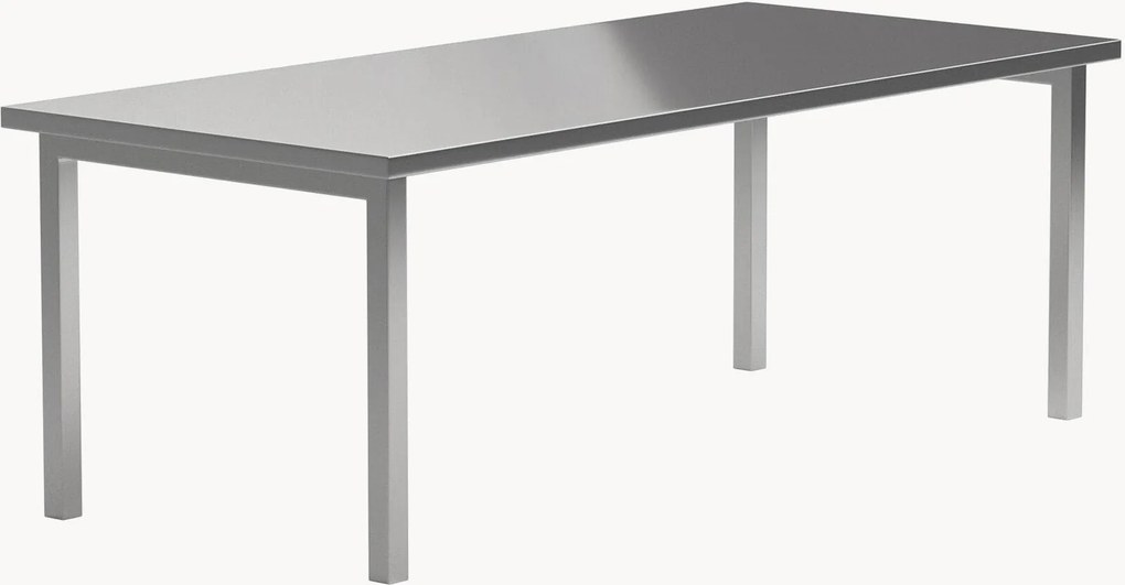 Mesa de jantar em aço inoxidável Cilo, 210 x 95 cm