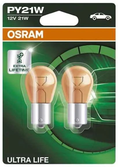 Lâmpada para Automóveis OS7507ULT-02B Osram PY21W 21W 12V (2 Peças)