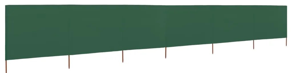 Para-vento com 6 painéis em tecido 800x120 cm verde