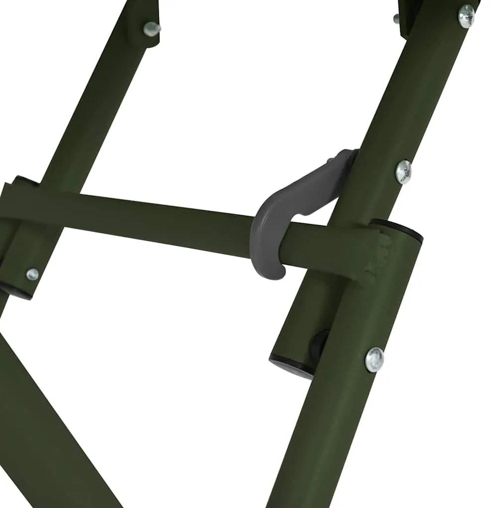 Mesa de Jardim Verde Escura Rebatível 55x55x73 cm - Aço
